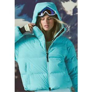 FP x Bogner Fire+Ice Neila Down Ski Jacket Snow Blue Puffer Coat Small NWT NEW